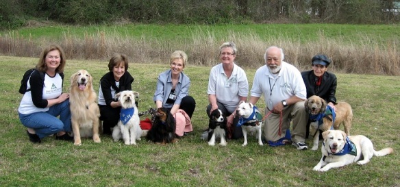 With our Pet Partners Therapy Dog group in Georgia